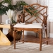 bali & pari Aella Marbled Tortoise Natural Rattan Armchair - Handcrafted Wicker Accent Seating with Open Back, Boho Coastal Seating for Living Room - WS209-Tortoise Rattan Cushion-Arm-AC