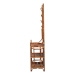 bali & pari Feyre Marbled Tortoise Natural Rattan Hall Tree - Handcrafted Wicker Entryway Organizer with Mirror, Shelving and Hooks, Tropical and Coastal Foyer Complement - WS200-Tortoise Rattan-Hall Tree