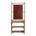 bali & pari Feyre Marbled Tortoise Natural Rattan Hall Tree - Handcrafted Wicker Entryway Organizer with Mirror, Shelving and Hooks, Tropical and Coastal Foyer Complement - WS200-Tortoise Rattan-Hall Tree