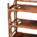bali & pari Feyre Marbled Tortoise Natural Rattan Hall Tree - Handcrafted Wicker Entryway Organizer with Mirror, Shelving and Hooks, Tropical and Coastal Foyer Complement - WS200-Tortoise Rattan-Hall Tree