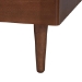 Baxton Studio Zola Platform Bed - Mid-Century Modern Bed with Cutout Headboard and Rounded Legs for Modern or Boho Bedrooms, Queen - Zola-Ash Walnut-Queen
