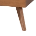 Baxton Studio Jiro Platform Bed - Mid-Century Modern Wood Bed Frame with Panel Headboard and Angled Legs for Bedroom or Guest Room, Full - Jiro-Ash Walnut-Full