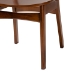 Baxton Studio Kristy 5-Piece Dining Set - Mid-Century Modern Rectangle Table and Chair Set for Dining Room, Kitchen, Apartment - Kristy-Walnut Rattan-Rectangle-5PC Dining Set