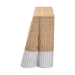 bali & pari Palm Scallop Natural Rattan Console Table - Handwoven Wicker Accent Table, Coastal & Boho Decor, Rectangle 54", Two-Tone White/Natural - Palm-Natural/White Rattan-Console Table