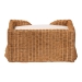 bali & pari Belita Natural Rattan Pet Bed with Scalloped Base - Handwoven Wicker Enclosed Lounge Bed for Dogs or Cats with Removable Cushion, 27.6" - DC1121-Natural Rattan-Cushion-Sm-Pet Bed