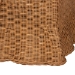 bali & pari Belita Natural Rattan Pet Bed with Scalloped Base - Handwoven Wicker Enclosed Lounge Bed for Dogs or Cats with Removable Cushion, 30.2" - DC1121-Natural Rattan-Lg-Cushion-Pet Bed