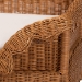 bali & pari Papina Natural Rattan Pet Bed with Scalloped Sides - Handwoven Wicker Enclosed Lounge Bed for Dogs and Cats with Removable Cushion, 31.5" - DC1122-Natural Rattan-Lg-Cushion-Pet Bed