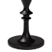 bali & pari Perlita End Table with Marble Stone Top - Sculpted Pedestal Accent Side Table for Living Room or Entryway - J2627-MS-2PCDT-Gry Marble/Blk Wood-ET