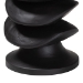 bali & pari Ziva End Table with Petrified Wood Top - Pedestal Accent Side Table for Living Room or Entryway - J2630-2PCDT-Blk/Cream Wood-Blk Wood-ET