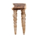 bali & pari Nasnan Teak Wood Console Table with Seagrass and Bobbin Legs - Sculptural Narrow Entryway Table with Hand-wrapped Turned Legs for Hallway, Living Room, or Walkway - J3157-1PCDT-Natural Wood-Console Table-KD-Box