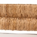 bali & pari Ismael Accent Bench - Handwoven Seagrass Accent Seating with Mahogany Wood Frame, Raised Back Bench for Entryway or Living Room - MD39884-Natural Wooden-Cushion-Bench