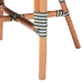 bali & pari Mattie Rattan Bistro Chair - Handwoven Cafe-Style Dining Chair with Curved Arms for Kitchen or Indoor/Outdoor Lounge, Green - Mattie-Rattan-Green/White-Arm-DC