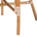bali & pari Mattie Rattan Bistro Chair - Handwoven Cafe-Style Dining Chair with Curved Arms for Kitchen or Indoor/Outdoor Lounge, Beige - Mattie-Rattan-Beige/White-Arm-DC