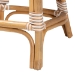 bali & pari Mattie Rattan Bistro Counter Stool - Handwoven Accent Seating with Backrest for Kitchen Island or Indoor/Outdoor Lounge, Beige - Mattie-Rattan-Beige/White-No Arm-CS