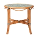 bali & pari Mattie Natural Rattan Round Bistro Dining Table - Handwoven Cafe-Style Accent Table for Kitchen or Indoor/Outdoor Lounge, Green - Mattie-Rattan-Green/White-DT
