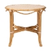 bali & pari Mattie Natural Rattan Round Bistro Dining Table - Handwoven Cafe-Style Accent Table for Kitchen or Indoor/Outdoor Lounge, Beige - Mattie-Rattan-Beige/White-DT