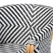 bali & pari Max Rattan Bistro 2-Piece Armchair Set - Handwoven Dining Chair with Curved Back and Sloping Arms For Kitchen or Indoor/Outdoor Lounge - Max-Rattan-Black/White/Natural-Arm-DC