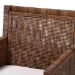 bali & pari Karis Rattan Dining Chair with Cushion - Handwoven Wicker Armchair with Mahogany Wood Frame, Coastal Boho Style Indoor Seating, Antique Coffee - Karis-Coffee Antique-DC