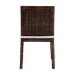 bali & pari Sofia Rattan Dining Chair with Cushion - Handwoven Wicker Side Chair with Mahogany Wood Frame, Coastal Boho Style Indoor Seating, Antique Coffee - Sofia-Coffee Antique-DC