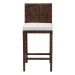 bali & pari Sofia Rattan Counter Stool with Mahogany Wood Frame - Handwoven Wicker Counter Height Chair with Cushion, Coastal Boho Style Kitchen Island Seating, Antique Coffee - Sofia-Coffee Antique-CS