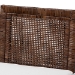 bali & pari Sofia Rattan Counter Stool with Mahogany Wood Frame - Handwoven Wicker Counter Height Chair with Cushion, Coastal Boho Style Kitchen Island Seating, Antique Coffee - Sofia-Coffee Antique-CS