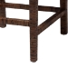 bali & pari Sofia Rattan Counter Stool with Mahogany Wood Frame - Handwoven Wicker Counter Height Chair with Cushion, Coastal Boho Style Kitchen Island Seating, Antique Coffee - Sofia-Coffee Antique-CS