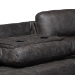Baxton Studio Mistral 6-Piece Reclining Sectional Sofa with Left-facing Chaise Lounge - Suede Upholstered Modular Sectional with Storage - 99170-J458 Gray-SF