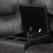 Baxton Studio Mistral 6-Piece Reclining Sectional Sofa with Left-facing Chaise Lounge - Suede Upholstered Modular Sectional with Storage - 99170-J458 Gray-SF