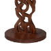 bali & pari Donna Nightstand with Pedestal Base - Mahogany Wood Bedside Side Table with Round Tabletop - Donna-Light Brown Wooden-NS-Boxed