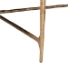 Baxton Studio Akanji Marble Coffee Table - Modern Rustic Accent Table with Hand-Forged Metal Frame for Living Room or Seating Areas, Square - FUR6885-Natural Marble Top Square-CT