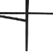 Baxton Studio Caledon Marble Console Table - Modern Rustic Accent Table with Hand-Forged Metal Frame and Half-Moon Tabletop - FUR6900-Hammered/Marble Top-Console Table