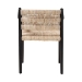 bali & pari Onda Handwoven Seagrass Dining Chair - Natural Fiber Wicker Armchair with Mahogany Wood Frame for Dining Room or Living Space - Onda-Black/Natural Abaca-Wooden-DC