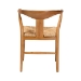 bali & pari Fika Dining Chair with Woven Seagrass Seat - Handwoven Wicker Armchair with Wishbone Backrest, Boho Coastal Seating - Fika-Natural Wood/Abaca White Weaving-DC