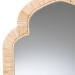 bali & pari Plautilla Natural Rattan Arched Wall Mirror - Decorative Hand Wrapped Wicker Accent Mirror for Entryway, Bedroom, or Living Room - WS227-Natural-Rattan/Wooden-Mirror-Boxed