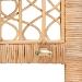 bali & pari Hekima Natural Rattan Standalone Headboard - Coastal Boho Style Handwoven Wicker Bed Backdrop, Queen - WS228-Honey-Rattan-HB-Queen