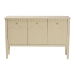 bali & pari Leeba Sideboard - Modern Storage Buffet Console with Fluted Wood and Scalloped Molding for Kitchen or Dining Room - Leeba-Beige-Wooden-3DR-Sideboard
