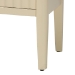 bali & pari Leeba Sideboard - Modern Storage Buffet Console with Fluted Wood and Scalloped Molding for Kitchen or Dining Room - Leeba-Beige-Wooden-3DR-Sideboard