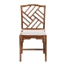 bali & pari Rio Marbled Tortoise Natural Rattan Dining Chair - Handwoven Wicker Accent Side Chair with Removable Cushion, for Dining Room or Accent Seating - Rio-Tortoise-Rattan-Cushion-DC