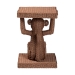 bali & pari Miyoco Monkey End Table - Handwoven Rattan Sculptural Accent Side Table with Platform Base - Monkey-Light Brown/Rattan-ET