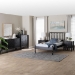 Baxton Studio Callison Spindle 5-Piece Bedroom Set - Farmhouse Platform Bed with Matching Dresser, Chest, and 2-Drawer Nightstands, Black. Twin - Eniola-5PC Bedroom Set-Black-Twin