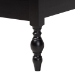 Baxton Studio Callison Spindle Platform Bed - Turned Farmhouse Bed Frame with Spoked Headboard and Sculpted Legs, Black, Twin - MG0259-Black-Twin