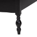 Baxton Studio Callison Spindle 5-Piece Bedroom Set - Farmhouse Platform Bed with Matching Dresser, Chest, and 2-Drawer Nightstands, Black, Full - Eniola-5PC Bedroom Set-Black-Full