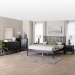 Baxton Studio Callison Spindle 5-Piece Bedroom Set - Farmhouse Platform Bed with Matching Dresser, Chest, and 2-Drawer Nightstands, Black, Full - Eniola-5PC Bedroom Set-Black-Full