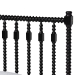 Baxton Studio Callison Spindle 5-Piece Bedroom Set - Farmhouse Platform Bed with Matching Dresser, Chest, and 2-Drawer Nightstands, Black, Full - Eniola-5PC Bedroom Set-Black-Full