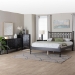 Baxton Studio Denita Spindle 4-Piece Bedroom Set - Farmhouse Platform Bed with Matching Dresser, Chest, and 1-Drawer Nightstand, Black, Full - Alaba-4PC Bedroom Set-Black-Full-1NS