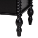 Baxton Studio Denita Spindle 4-Piece Bedroom Set - Farmhouse Platform Bed with Matching Dresser, Chest, and 1-Drawer Nightstand, Black, Full - Alaba-4PC Bedroom Set-Black-Full-1NS