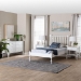 Baxton Studio Denita Spindle 4-Piece Bedroom Set - Farmhouse Platform Bed with Matching Dresser and 1-Drawer Nightstands, White, Twin - Alaba-4PC Bedroom Set-White-Twin-2NS