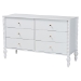 Baxton Studio Callison Spindle 5-Piece Bedroom Set - Farmhouse Platform Bed with Matching Dresser, Chest, and 2-Drawer Nightstands, White, Twin - Eniola-5PC Bedroom Set-White-Twin
