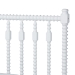 Baxton Studio Callison Spindle 5-Piece Bedroom Set - Farmhouse Platform Bed with Matching Dresser, Chest, and 2-Drawer Nightstands, White, Twin - Eniola-5PC Bedroom Set-White-Twin