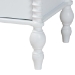 Baxton Studio Denita Spindle 4-Piece Bedroom Set - Farmhouse Platform Bed with Matching Dresser, Chest, and 1-Drawer Nightstand, White, Twin - Alaba-4PC Bedroom Set-White-Twin-1NS